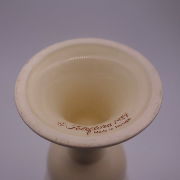 Vintage Teleflora 1984 Made in Portugal Ceramic Grape Vine Pattern Wine Glass - Picture 8 of 9